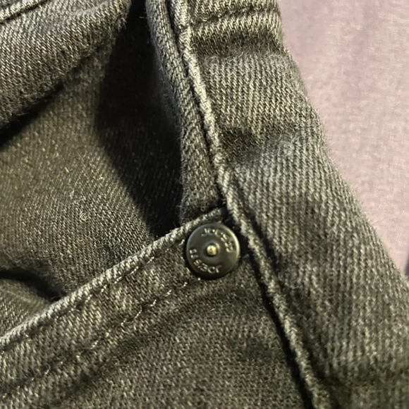 Joes Jeans Vintage Black Raw Hem Straight Leg Denim Jeans 38 Basic Comfy Casual - Picture 9 of 10